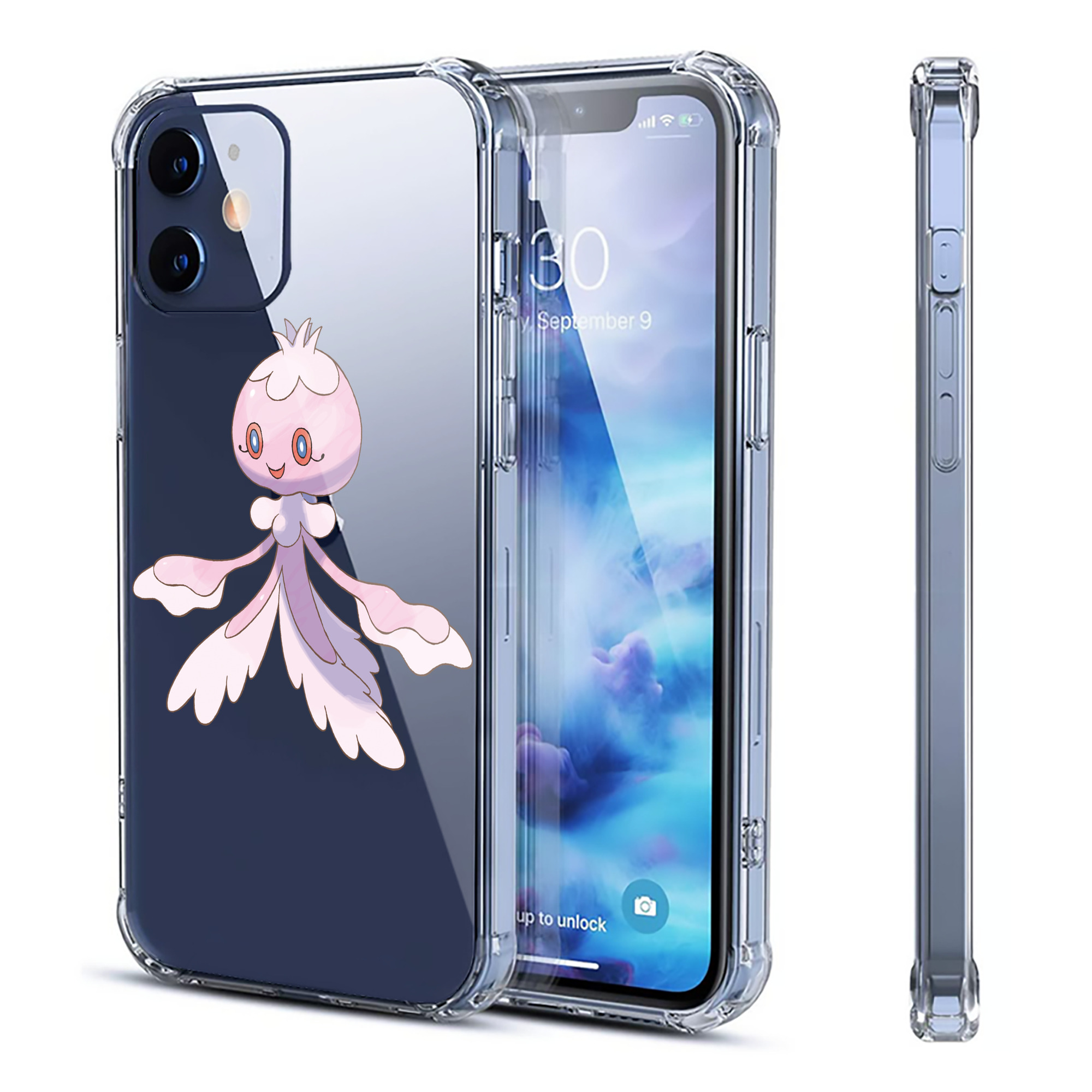 （画像用） ポケットモンスター Pokémon 【iPhone 12シリーズ対応】透明スマホケース（クリアソフトケース）